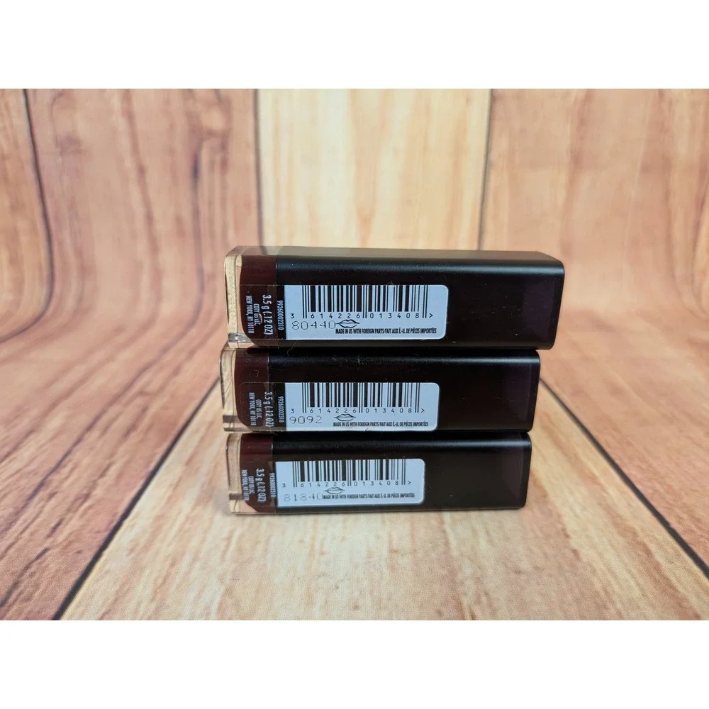 3 Pk Covergirl Exhibitionist Demi-Matte Lipstick 455 Infamous 3.5g